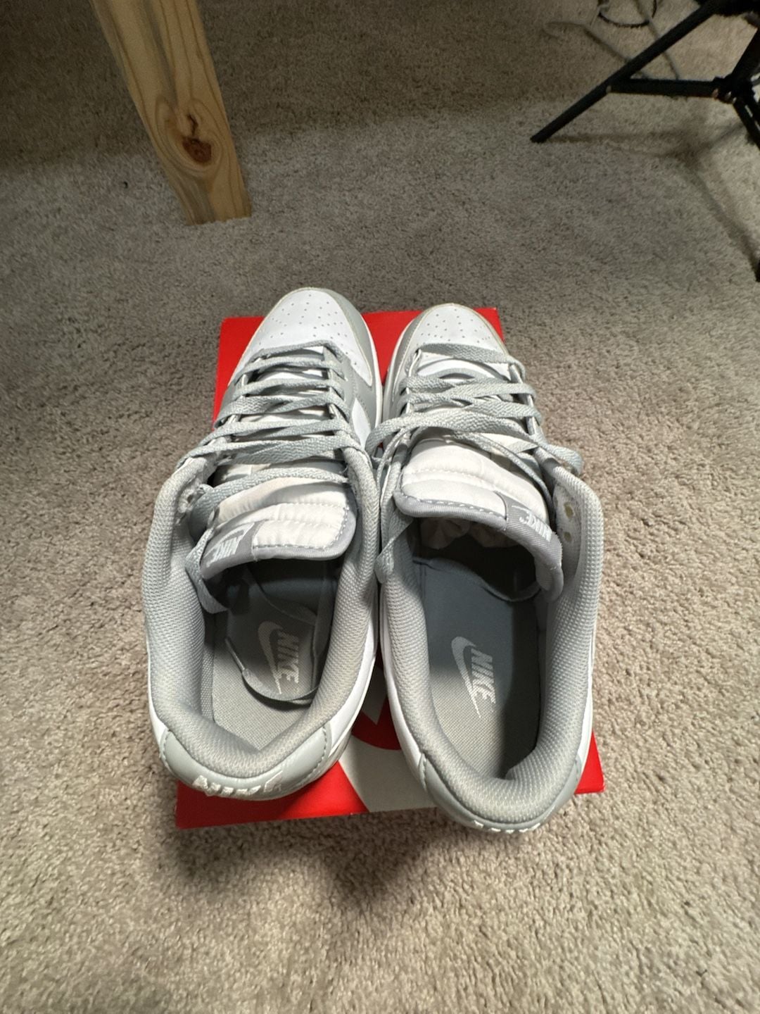 Nike Dunk Low Smoke grey and White Athletic Shoe 3