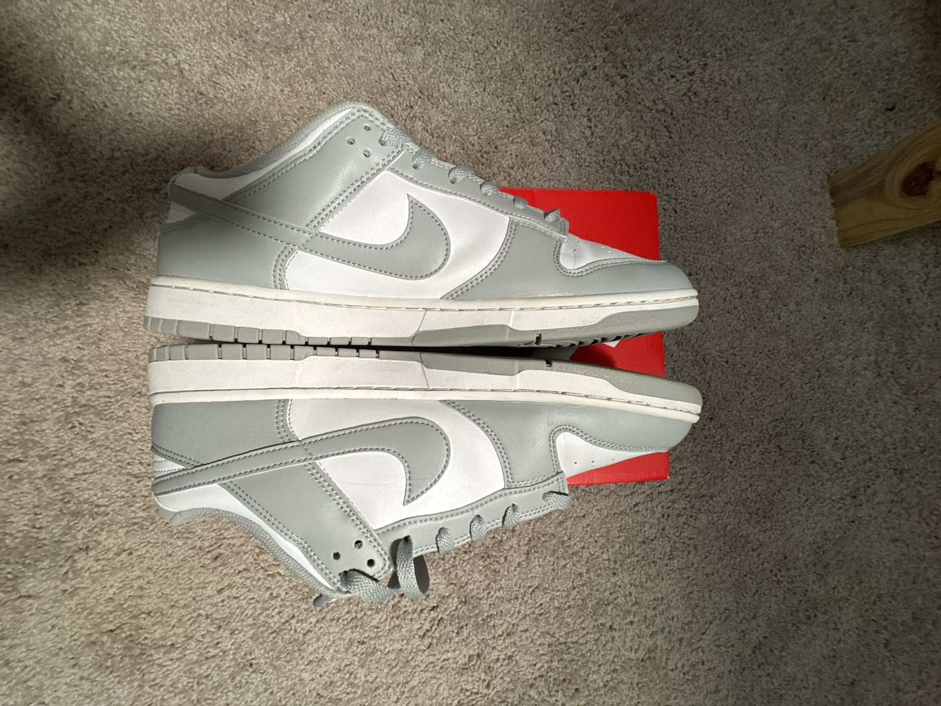 Nike Dunk Low Smoke grey and White Athletic Shoe 4