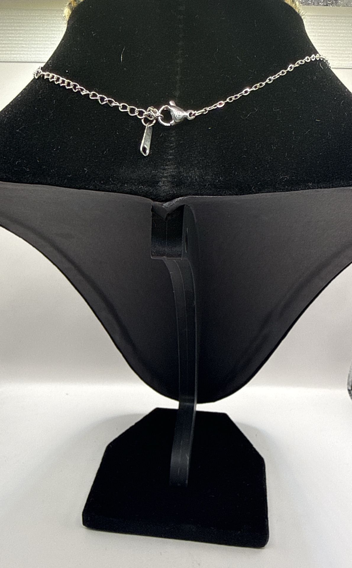 Sunburst Evil Eye Pendant Necklace with Blue Stone Silver Chain 6