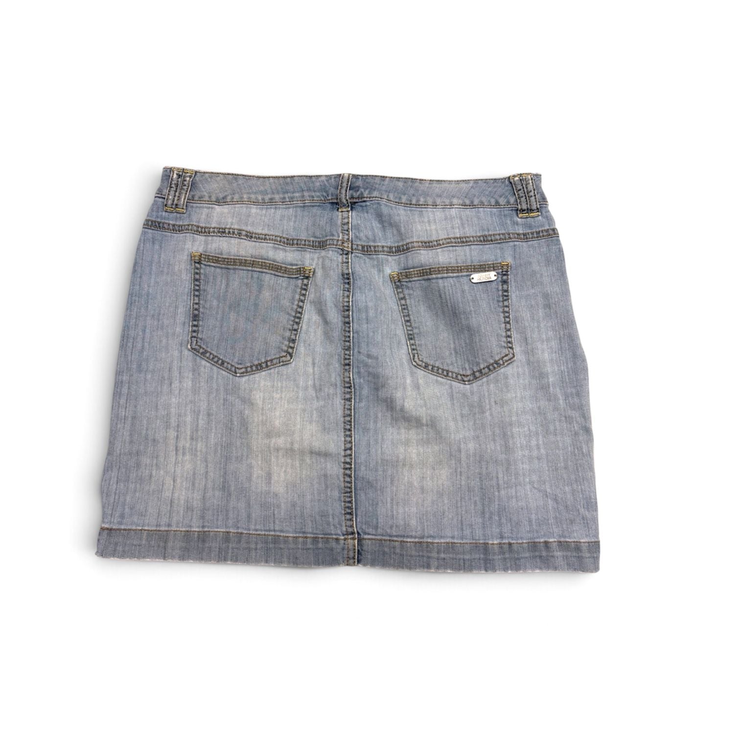 Tommy Hilfiger Denim Mini Skirt Size 12 Blue Jean Skort 3