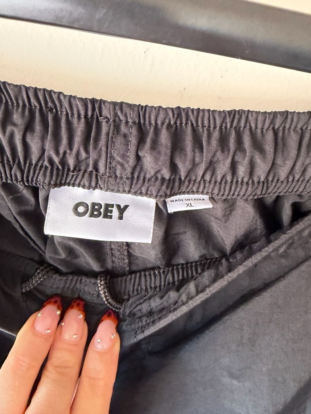 Obey Easy Eyes Nylon Short Size XL Black 5