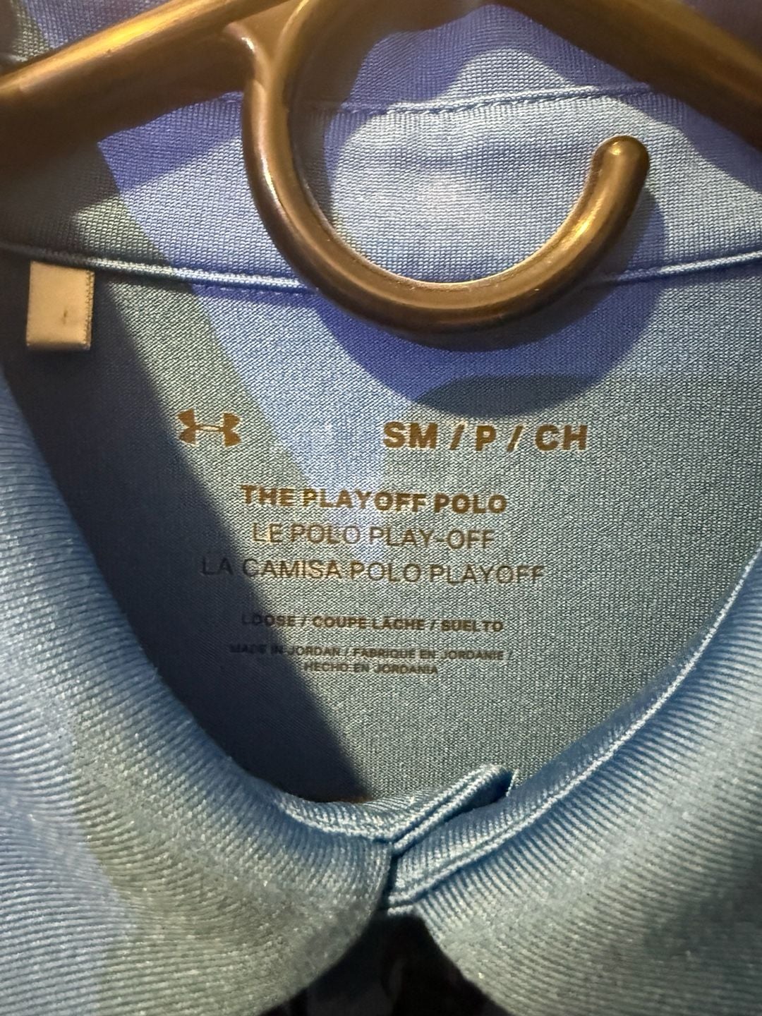 Under Armour The Playoff Polo Size S Blue Floral Golf Shirt 5