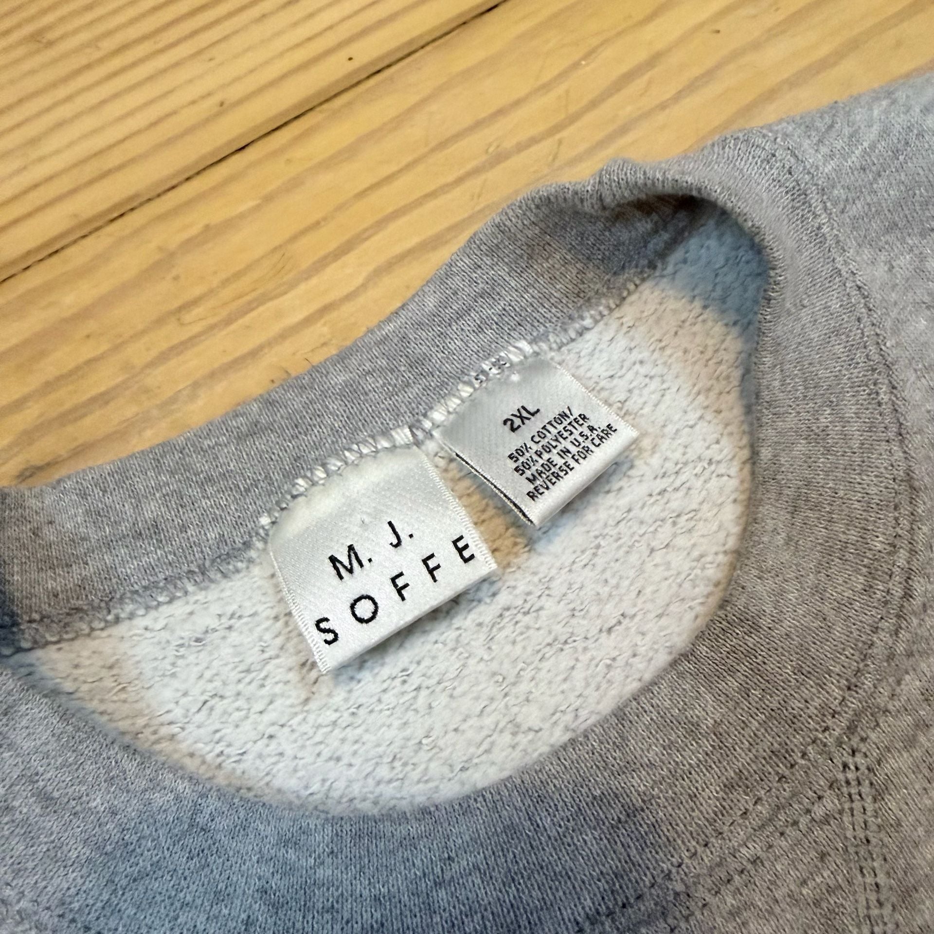 Vintage M.J. Soffe US Army Fort Lewis Washington Sweatshirt Size 2XL Grey 4