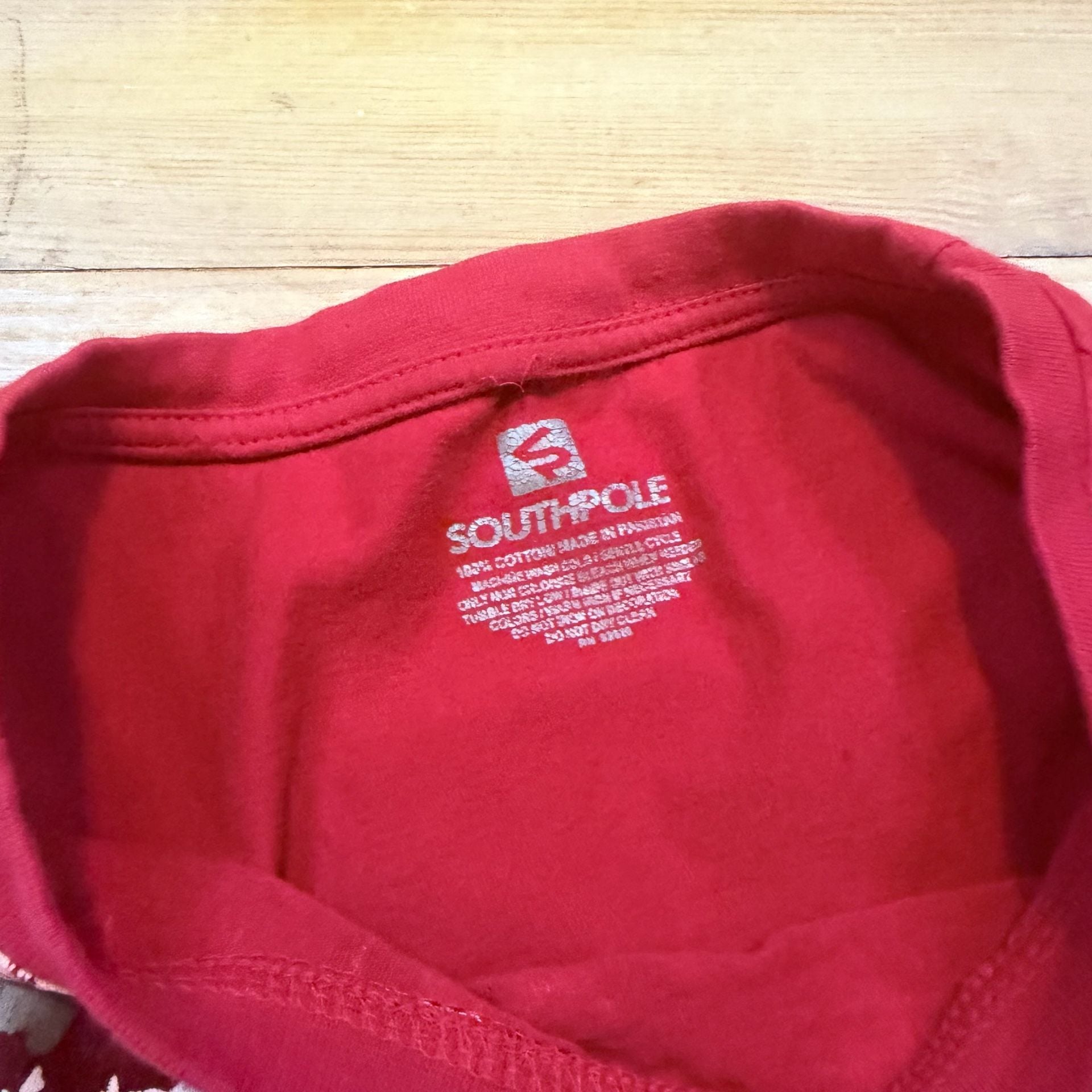 Southpole Graphic T-Shirt Size XL Red Tiger Y2K Grunge 4