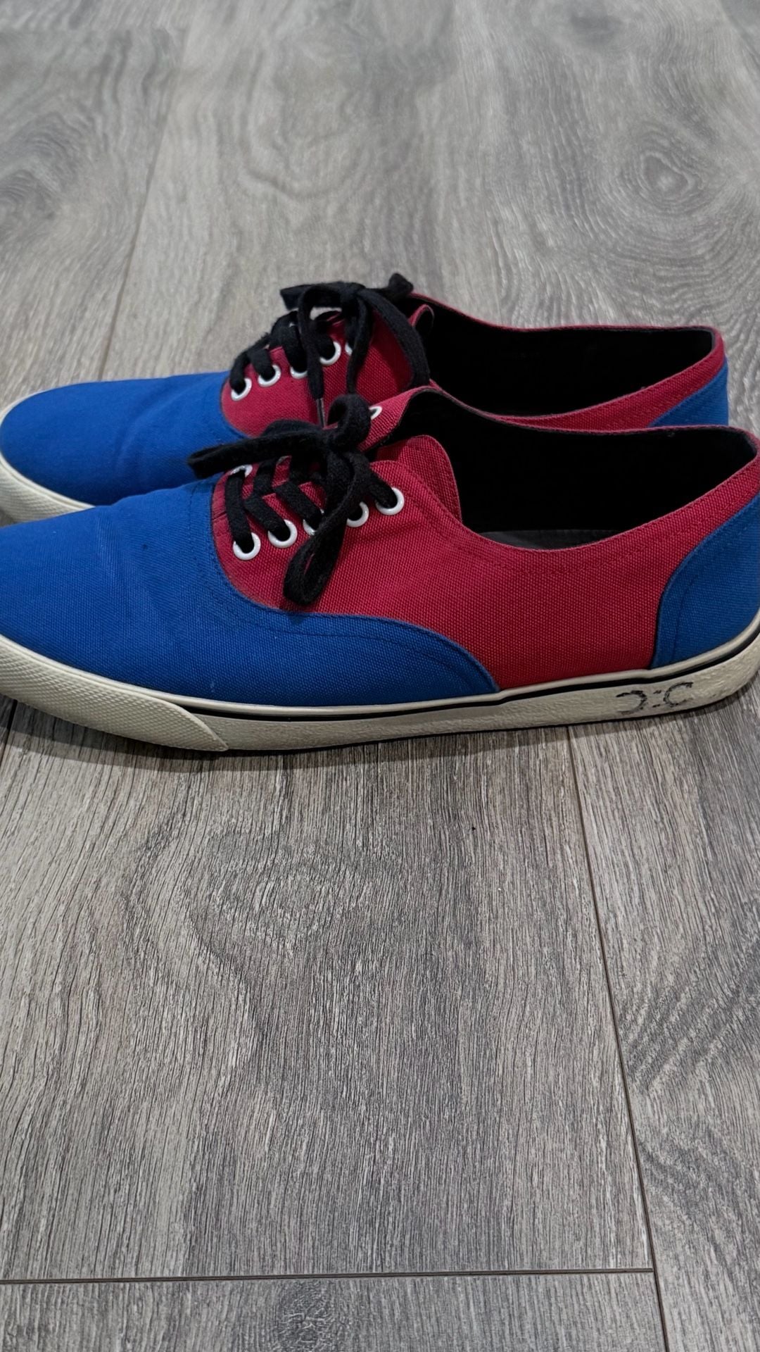 Celine Blue Red Cloth Trainers Size 43 EU 6