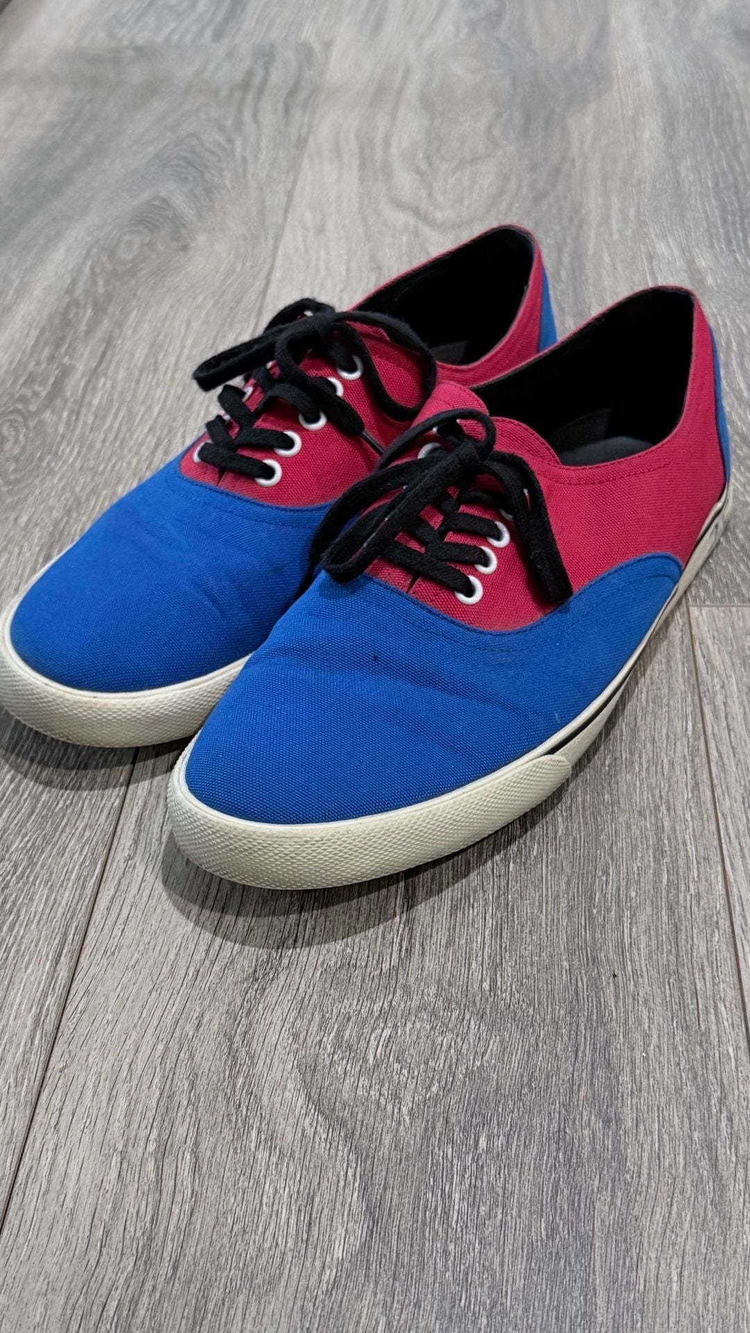 Celine Blue Red Cloth Trainers Size 43 EU 7