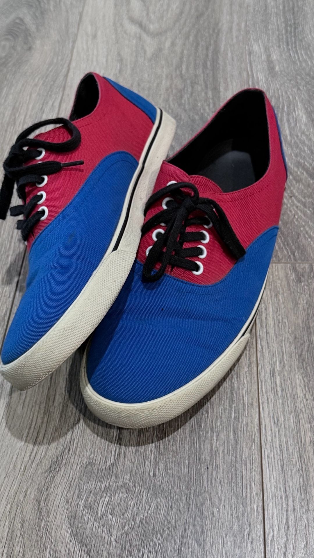 Celine Blue Red Cloth Trainers Size 43 EU 8