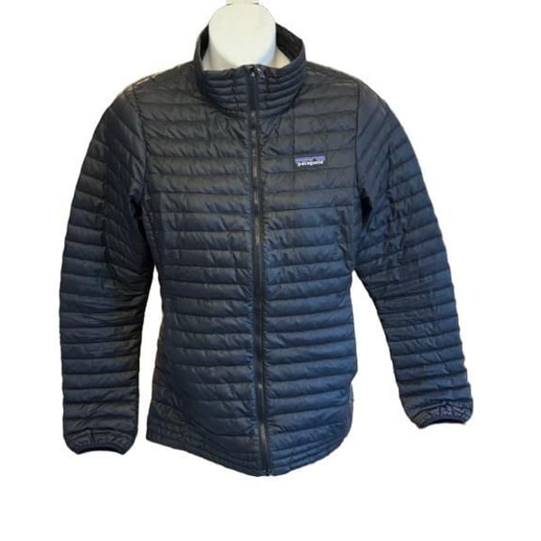 Patagonia AlpLight Down Jacket Women's Size X-Small Black Full Zip Puffer Jacket