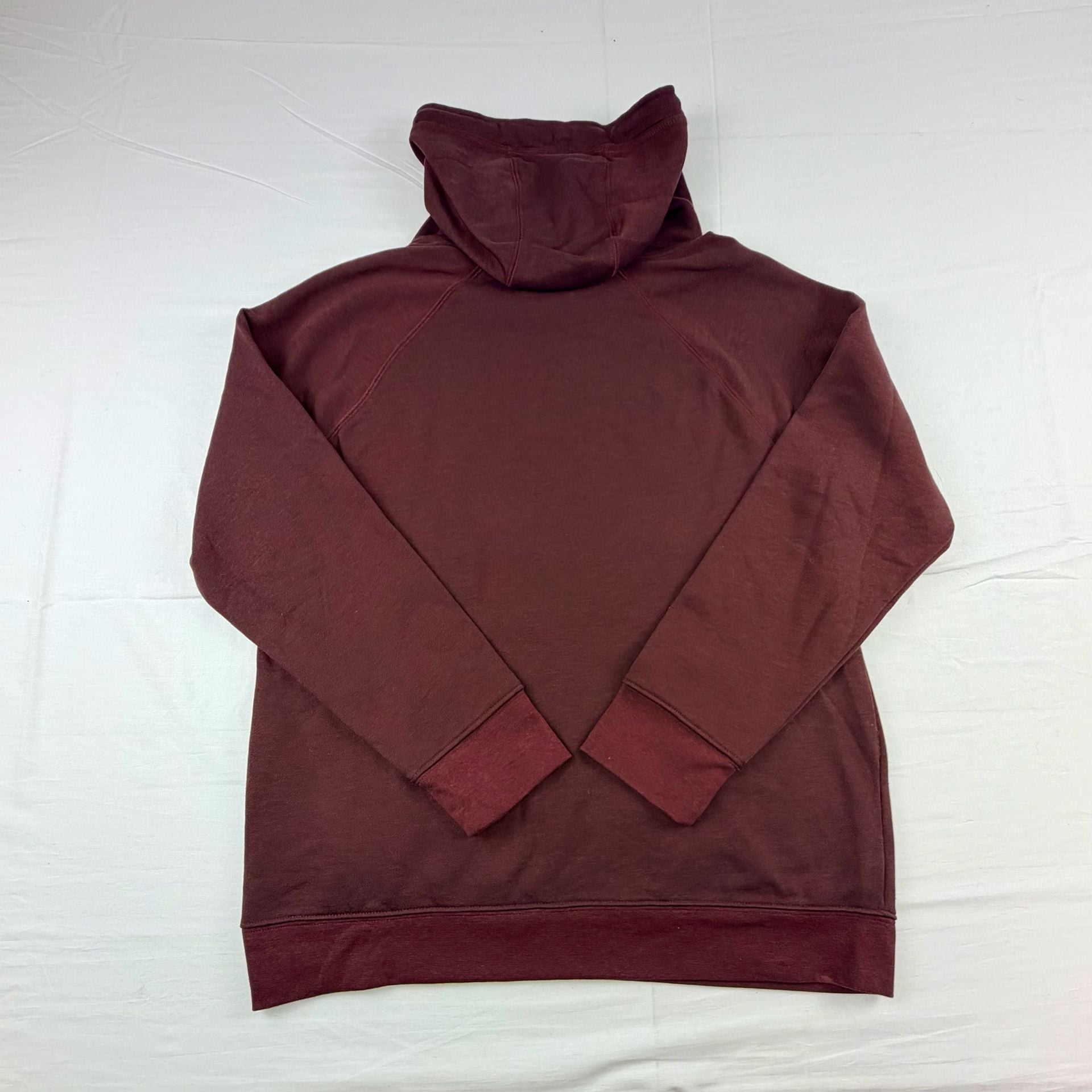 Rock & Republic Hoodie Burgundy Pullover Drawstring Sweatshirt Large 5
