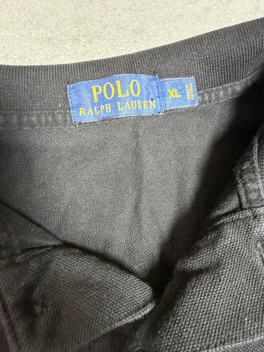 Polo Ralph Lauren Long Sleeve Polo Shirt XL Black Cotton Logo 4