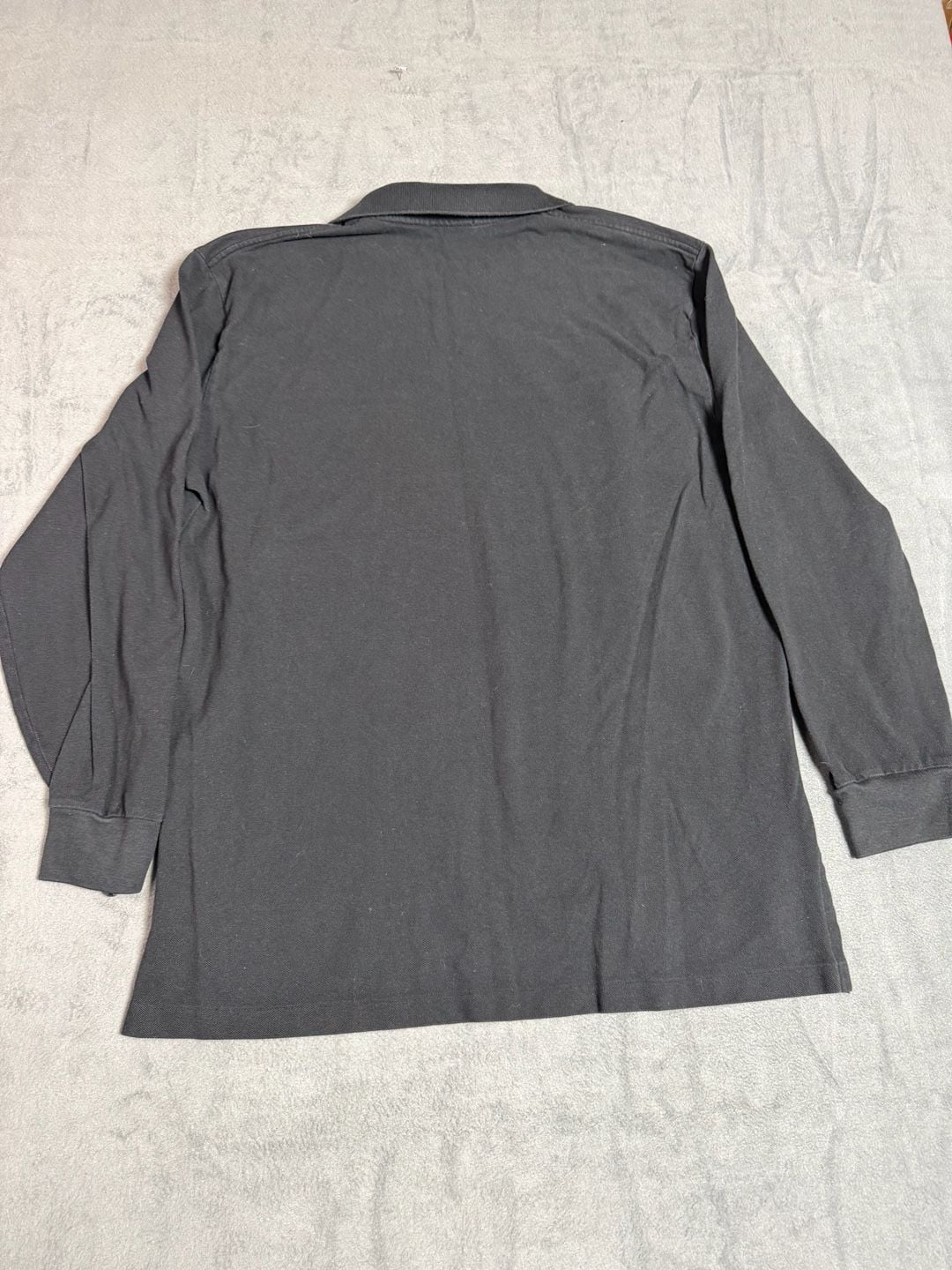 Polo Ralph Lauren Long Sleeve Polo Shirt XL Black Cotton Logo 7