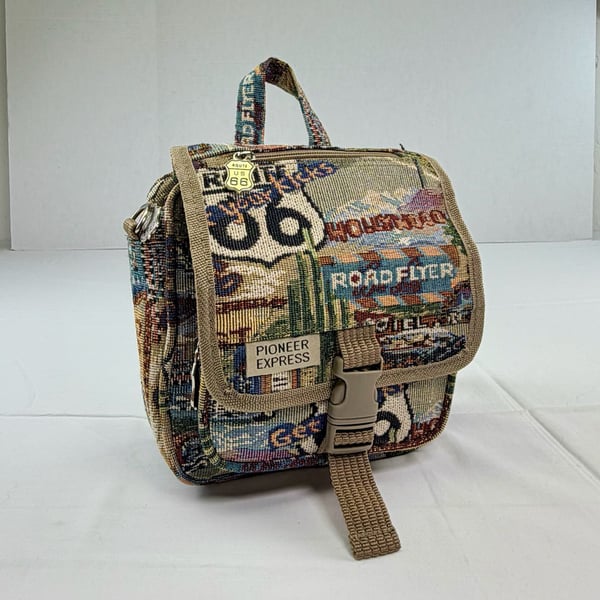 Pioneer Express Route 66 Tapestry Crossbody Bag