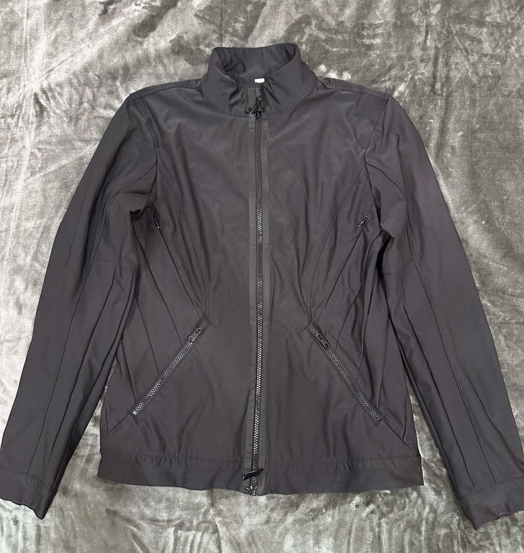 Lululemon Black Zip Up Jacket Size M 2