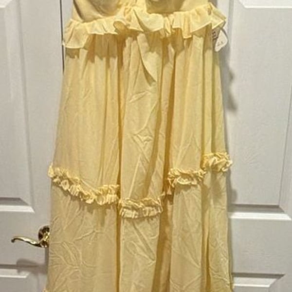 Yellow Tiered Maxi Dress