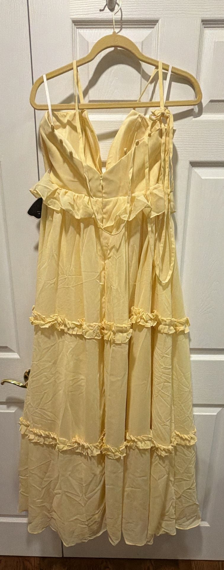 Yellow Tiered Maxi Dress 3