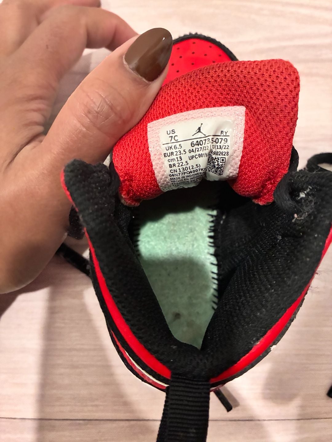 Jordan Air Jordan 1 Mid Alternate Bred Toe Toddler Shoes 9