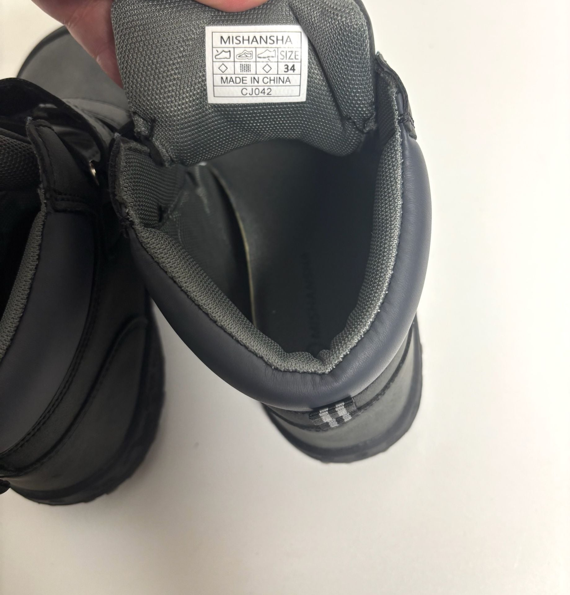 Mishansha Kids Hiking Boots Size 34 Black 6