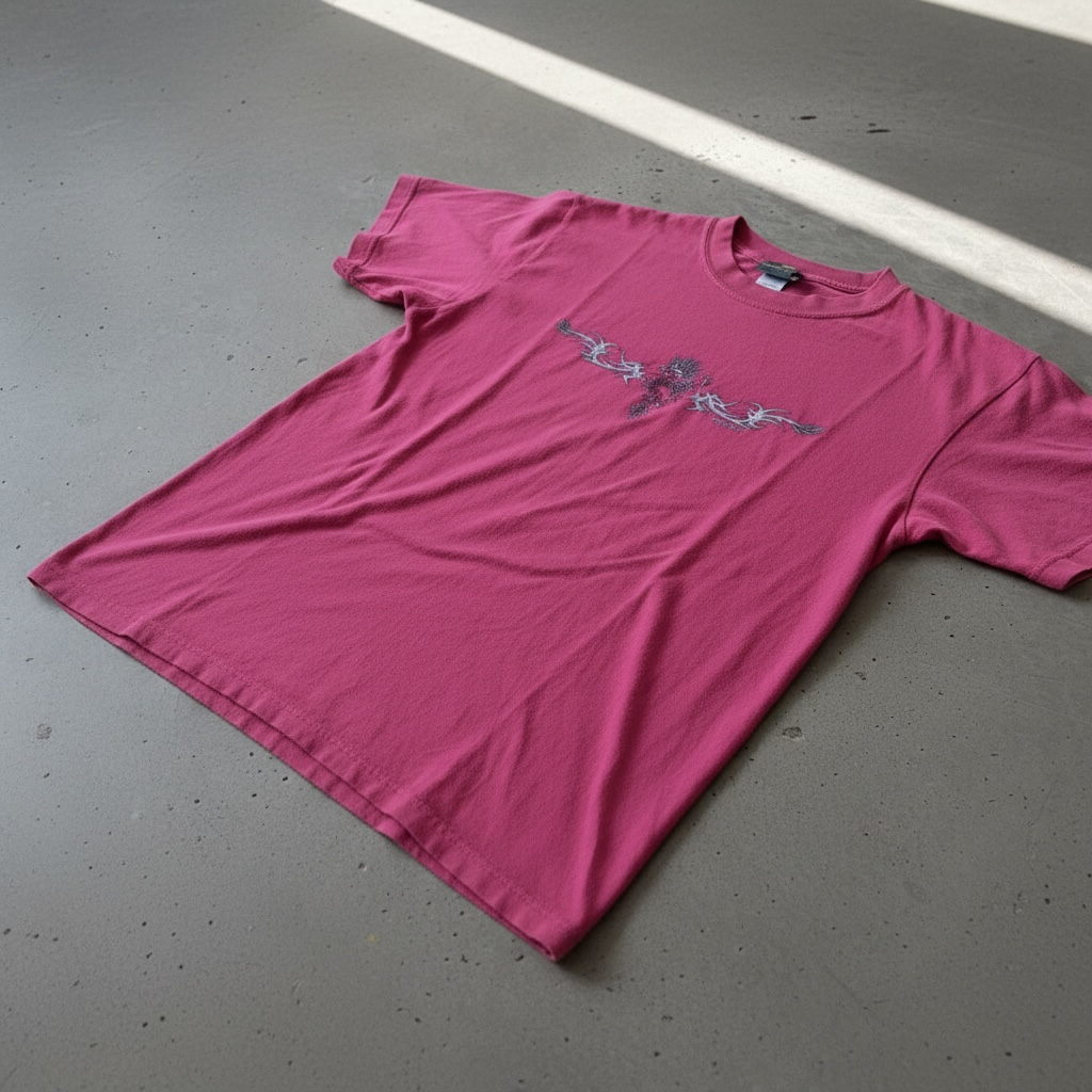 Gecko Hawaii Dragon T-Shirt Pink Tribal Graphic Short Sleeve 3