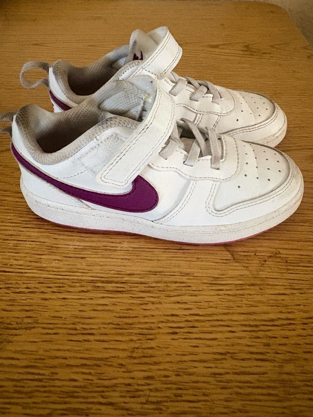 Nike Court Borough Low Recraft White Purple Sneakers Size 10C 3