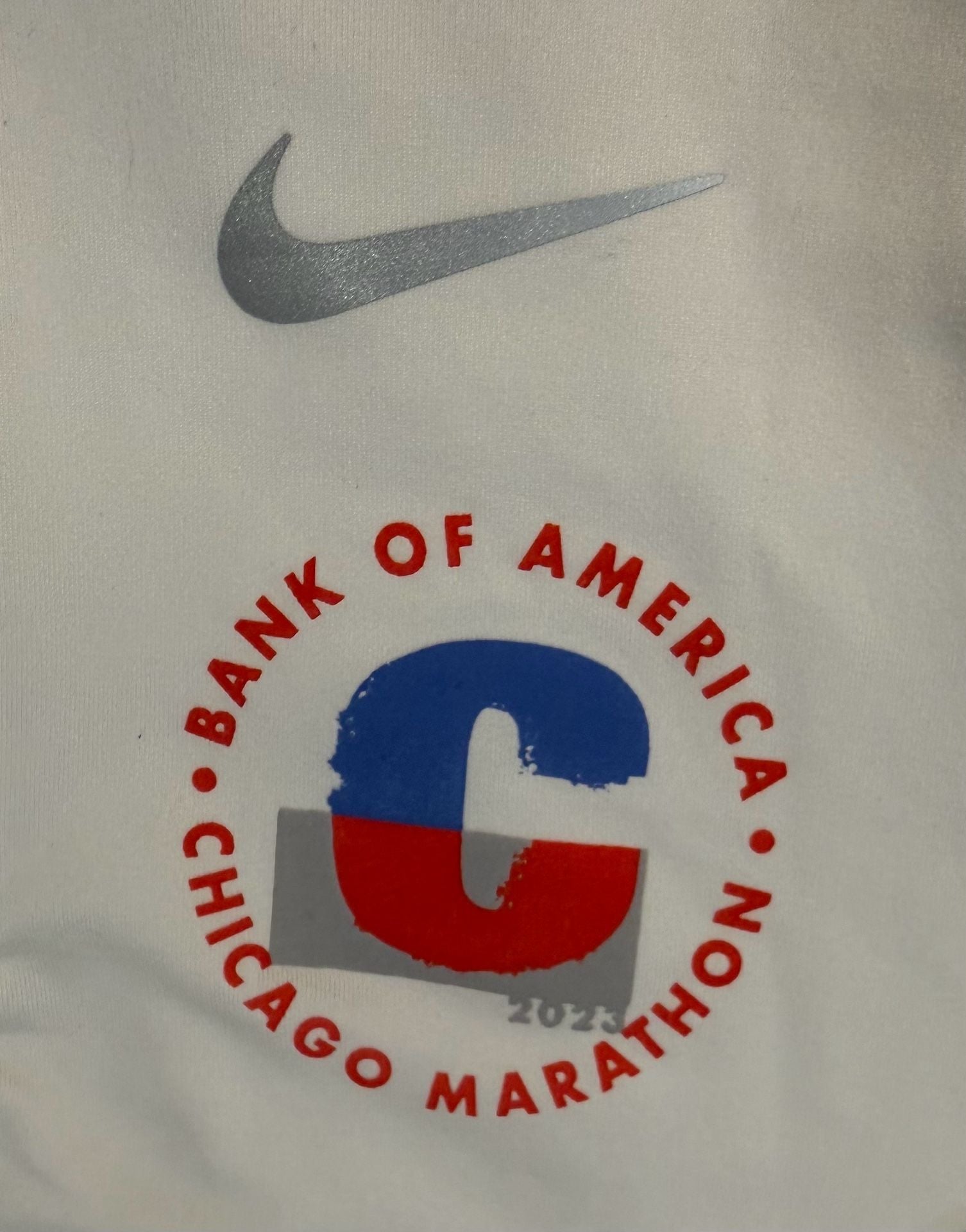 Nike Dri-FIT Chicago Marathon 1/2 Zip Size S White Running Top 4