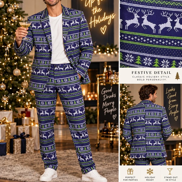 Christmas Suit Men’s Medium
Blue You Look Ugly Today Brand