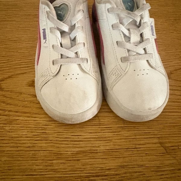 Puma Jada Deep Dive Toddlers' Sneakers Size 10C White Pink Purple