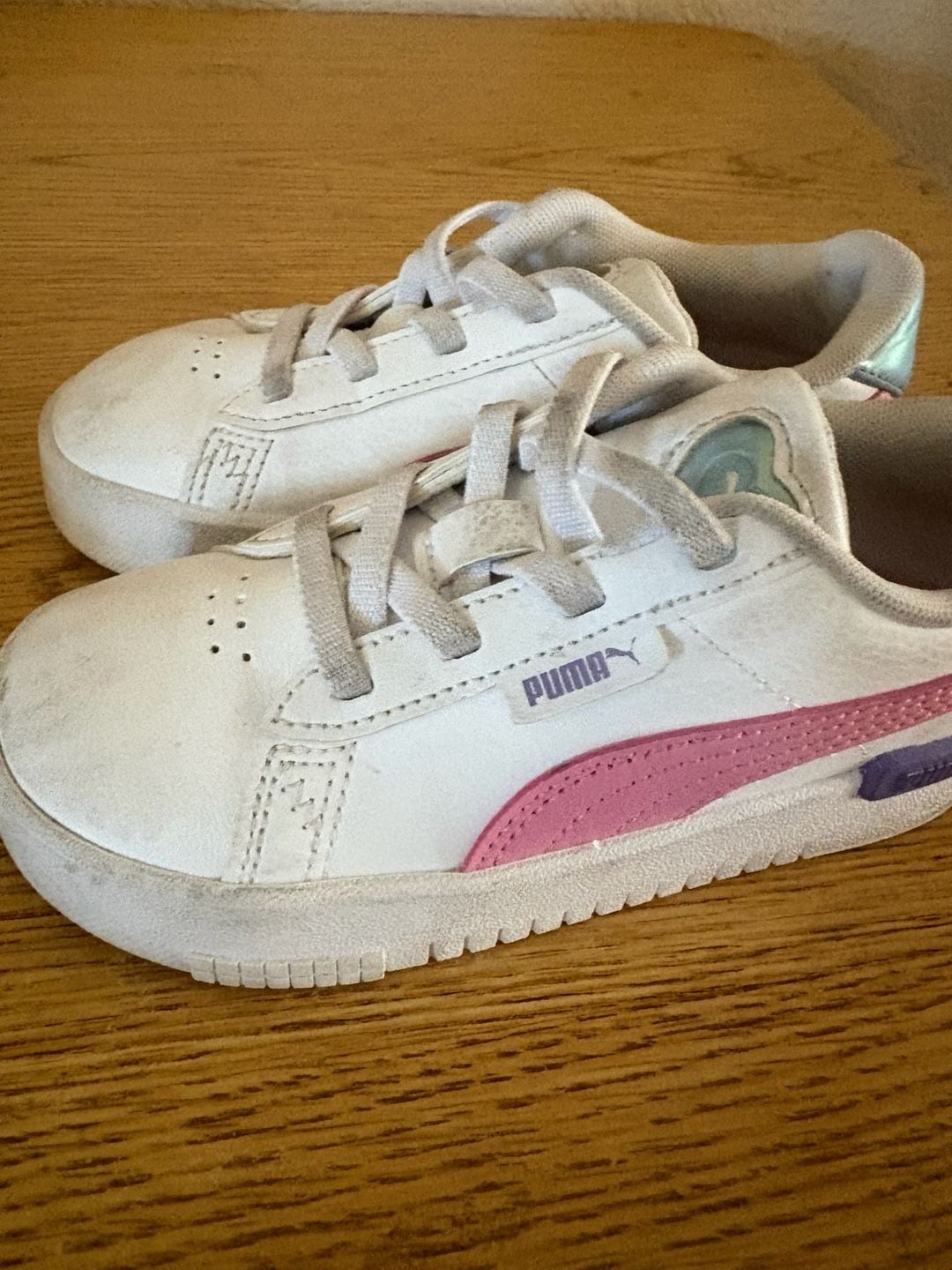 Puma Jada Deep Dive Toddlers' Sneakers Size 10C White Pink Purple 5