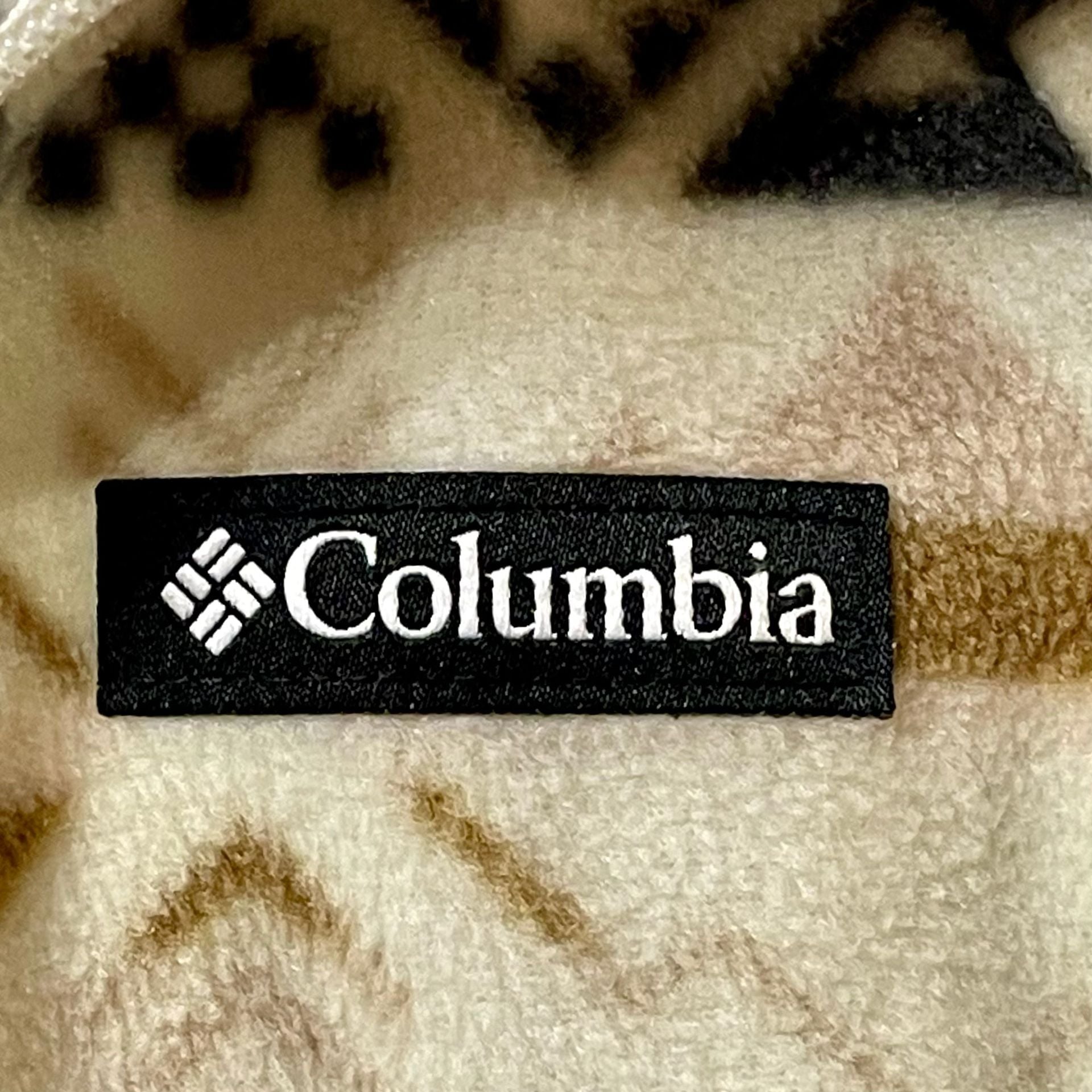 Columbia Benton Springs Printed Full Zip Fleece Jacket XS (6/8) White Brown 5