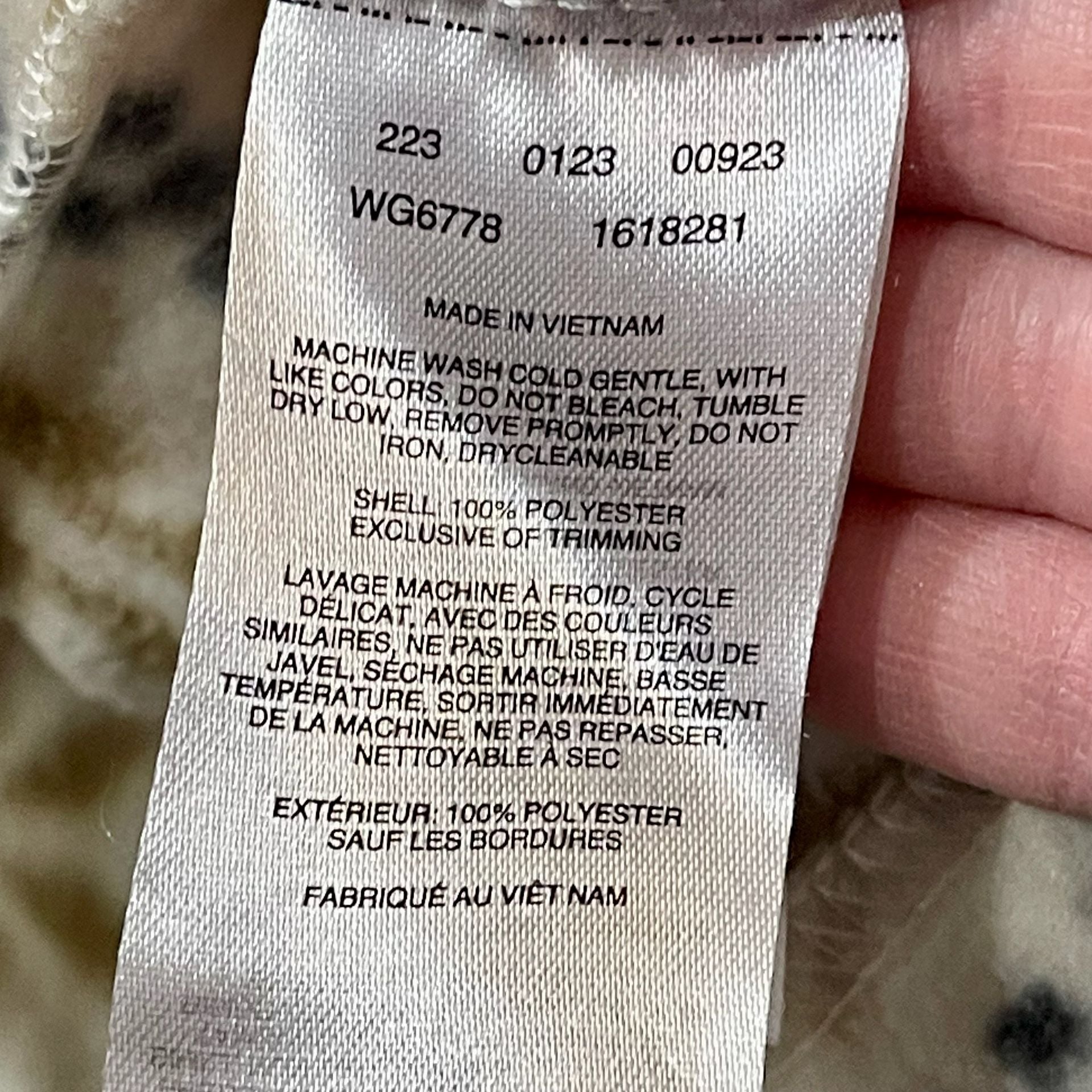 Columbia Benton Springs Printed Full Zip Fleece Jacket XS (6/8) White Brown 7
