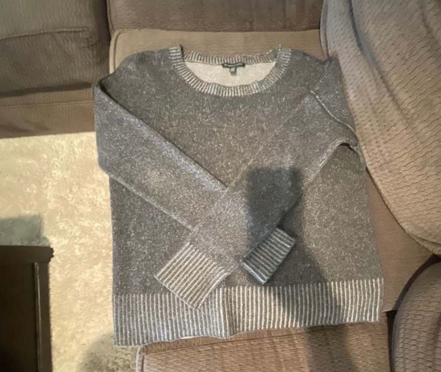 Eileen Fisher Grey Crewneck Sweater Size XS 1
