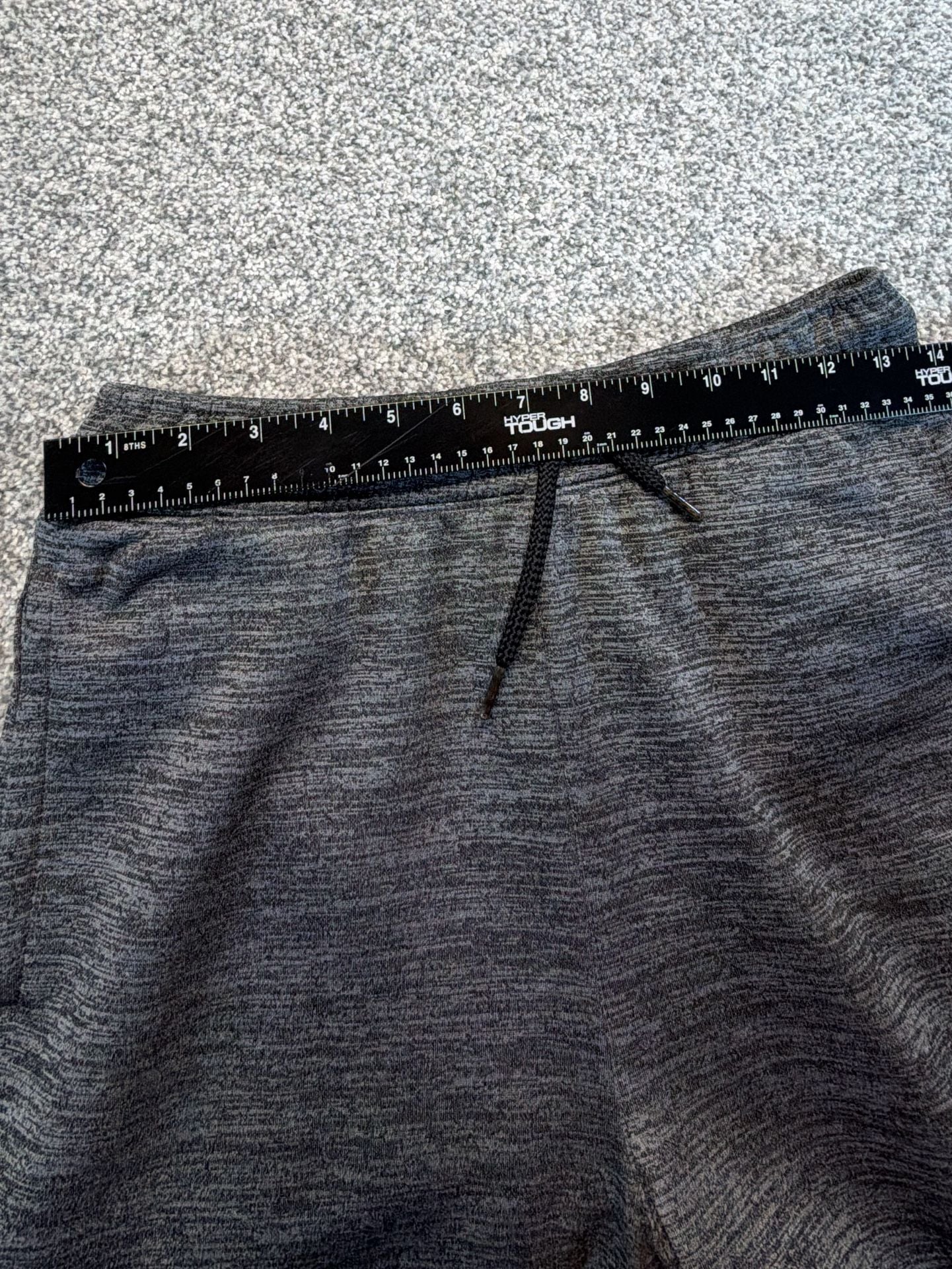 Place Sport Marled Knit Performance Pants Size XL/TG 14 Gray Joggers. Lined 7