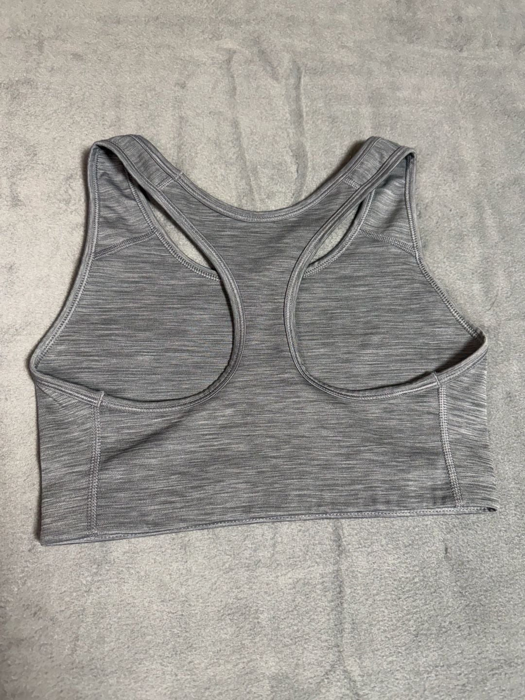 Nike Sports Bra Size M Gray Dri-FIT Racerback Workout Athletic 4