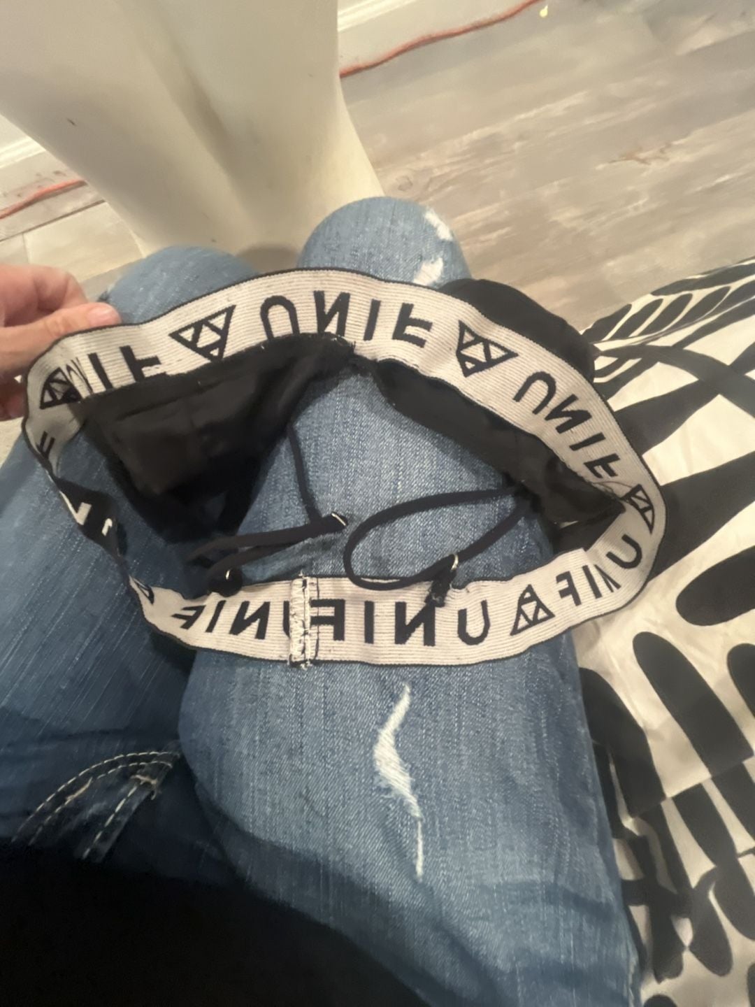 UNIF Badsport Black Logo Bra Bralette 4