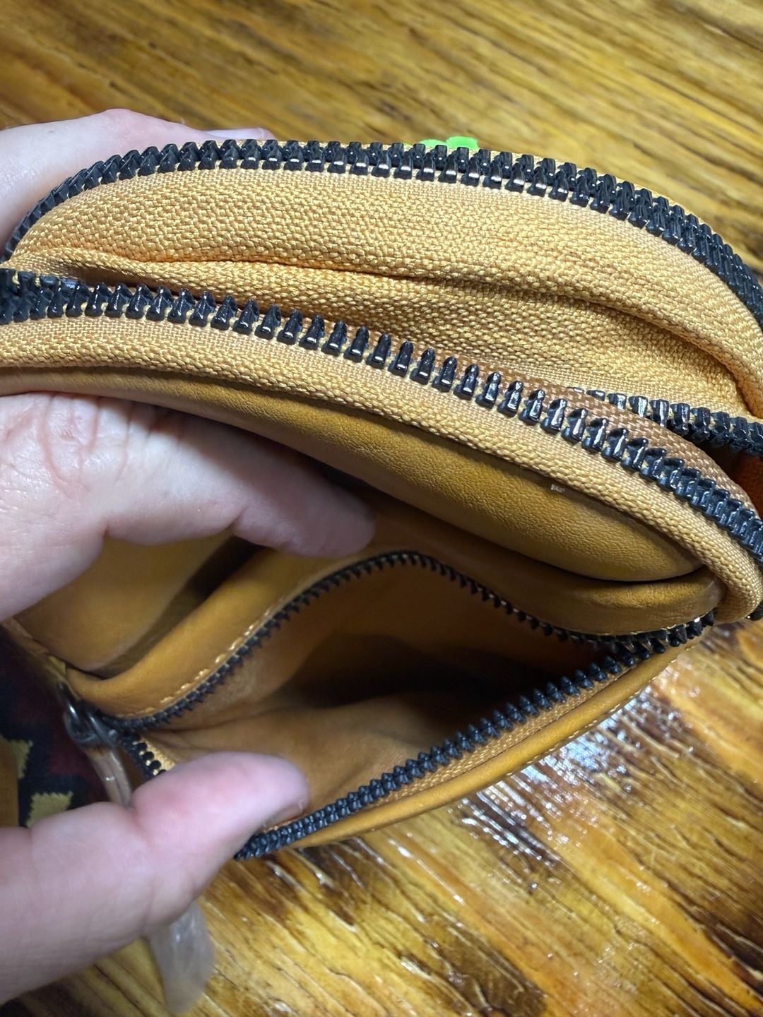 Milanchiva Streetwear y2k Crossbody Bag Tan Faux Leather MC Sling Purse 4