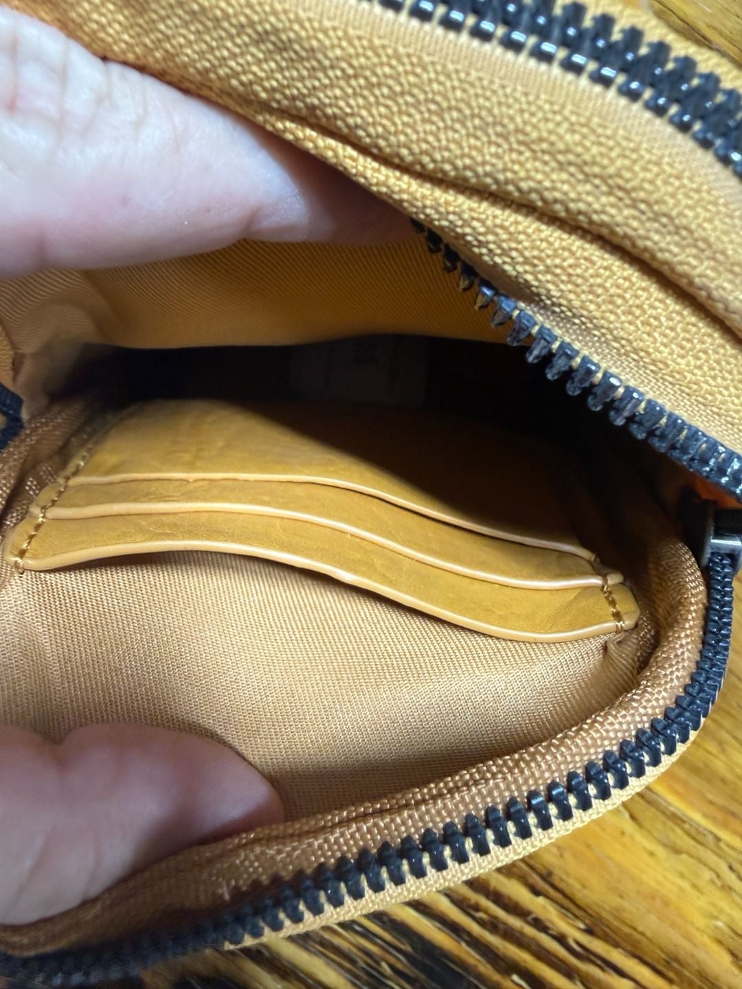 Milanchiva Streetwear y2k Crossbody Bag Tan Faux Leather MC Sling Purse 6