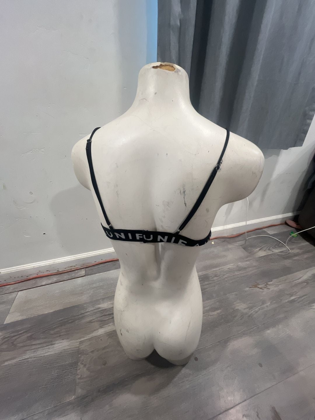 UNIF Badsport Black Logo Bra Bralette 7