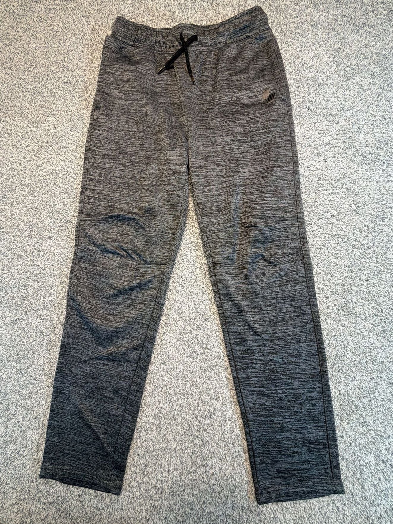 Place Sport Marled Knit Performance Pants Size XL/TG 14 Gray Joggers. Lined 2