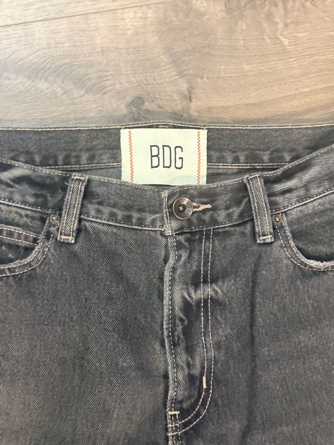 BDG Black Distressed bootcut Jeans Size 31/32 8