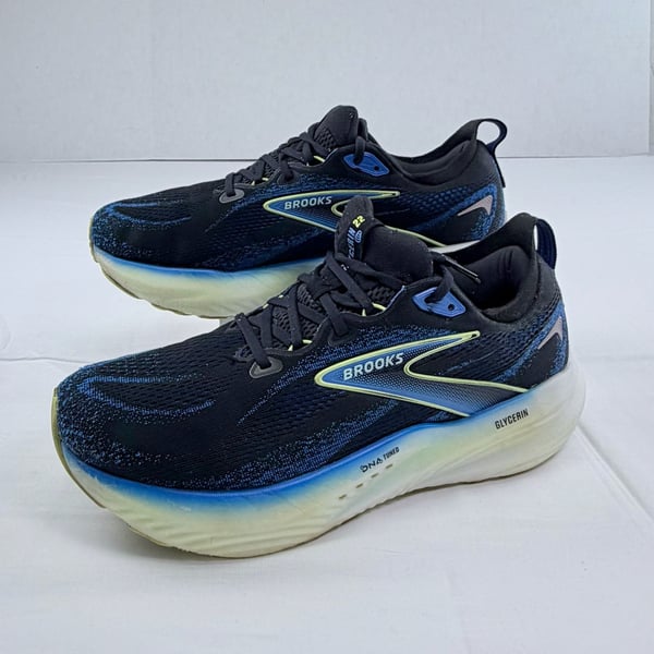 Brooks Glycerin 22 Men’s Running Shoes Black Blue Size 13