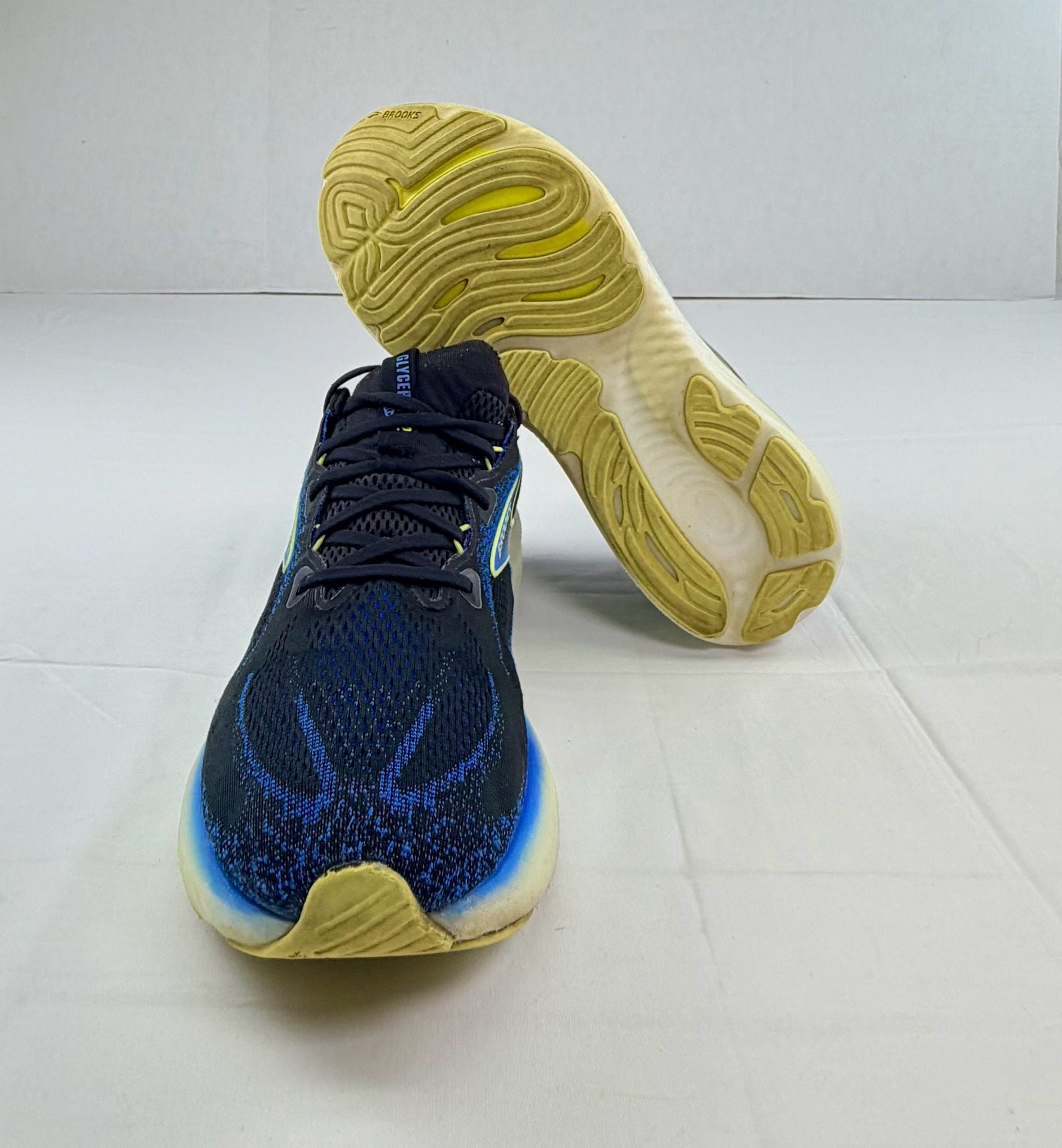 Brooks Glycerin 22 Men’s Running Shoes Black Blue Size 13 7