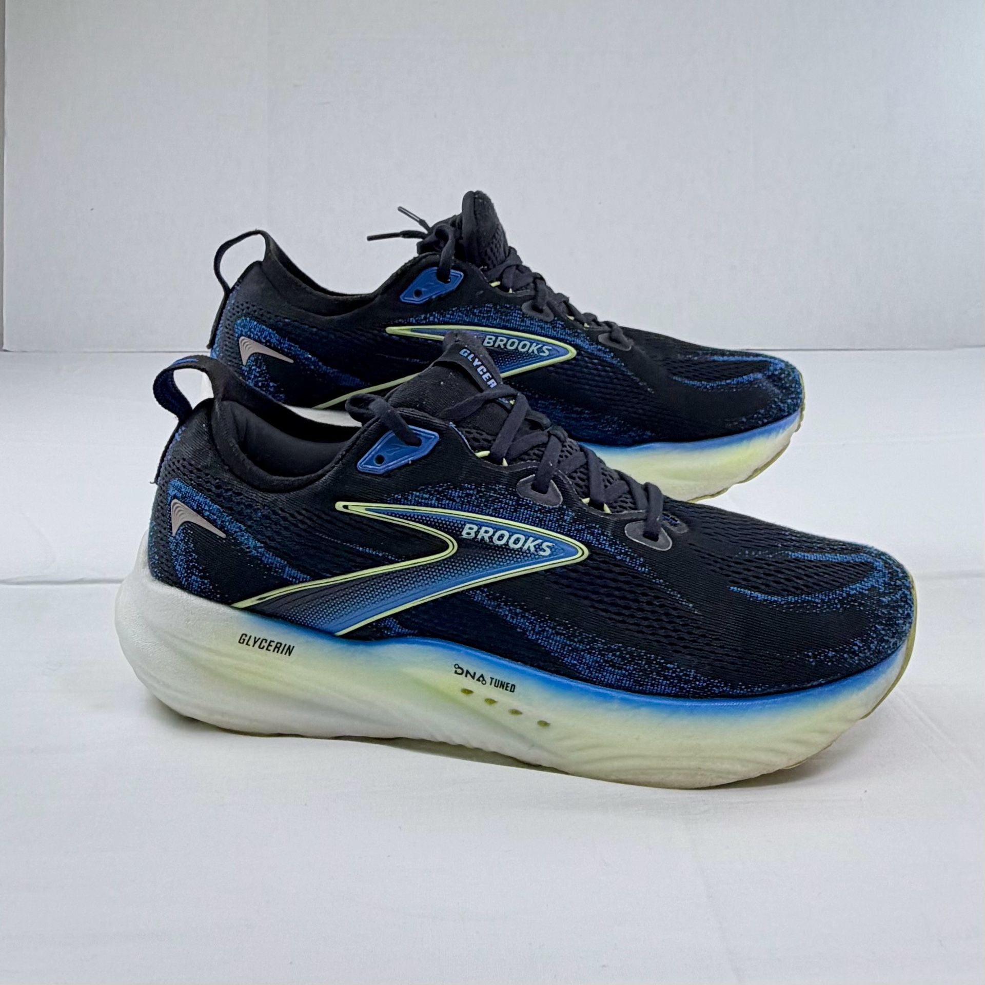 Brooks Glycerin 22 Men’s Running Shoes Black Blue Size 13 8