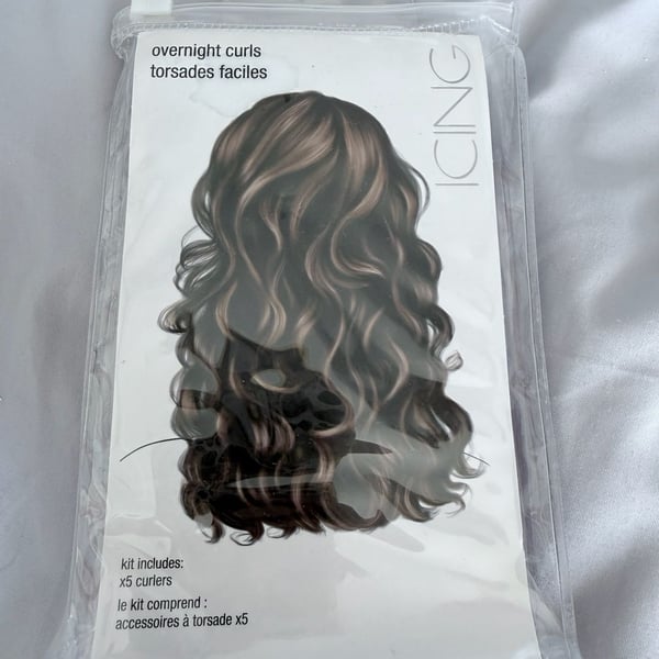 Icing Overnight Curls Torsades Hair Styling Kit 5 Piece Set Purple
