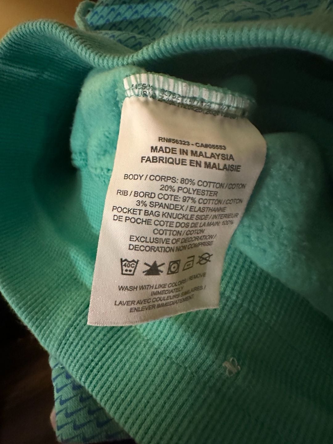 Nike Sportswear AOP Mini Swoosh Fleece Shorts Womens Size XS Green Blue 11