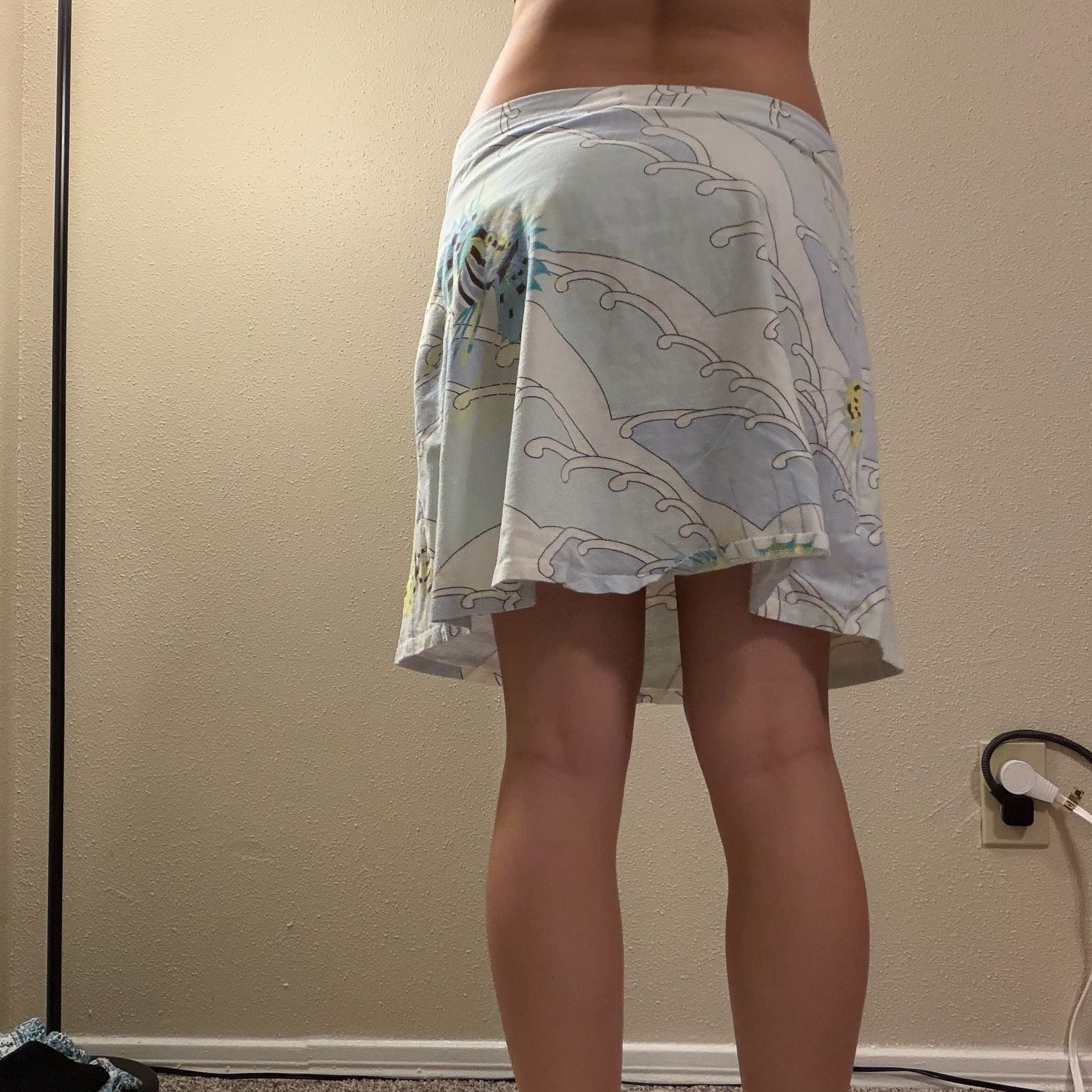 WaterGirl Patagonia Skirt Size S Lionfish Wave Print Drawstring 9
