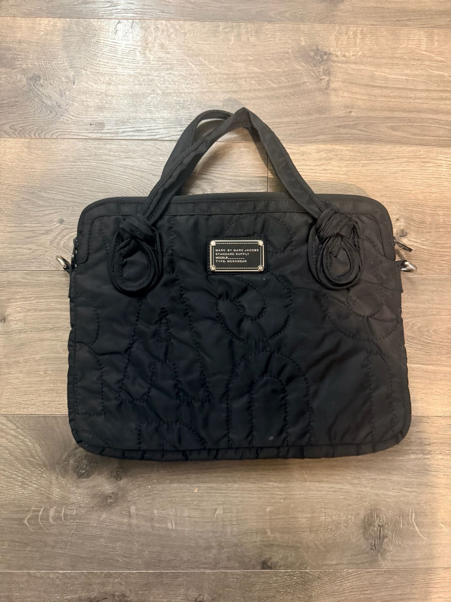 Marc By Marc Jacobs Black Quilted Laptop Bag Workwear 2
