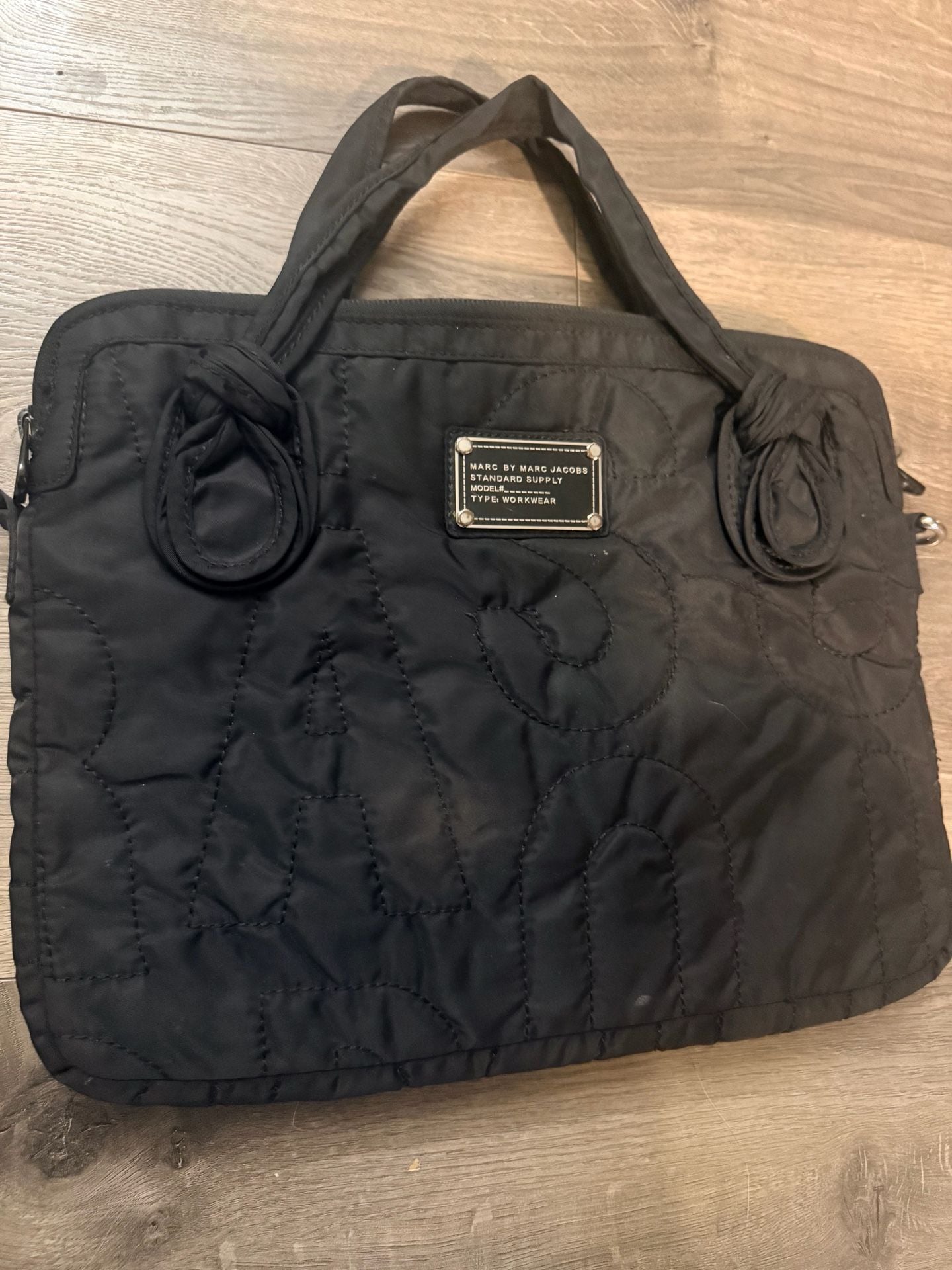 Marc By Marc Jacobs Black Quilted Laptop Bag Workwear 3