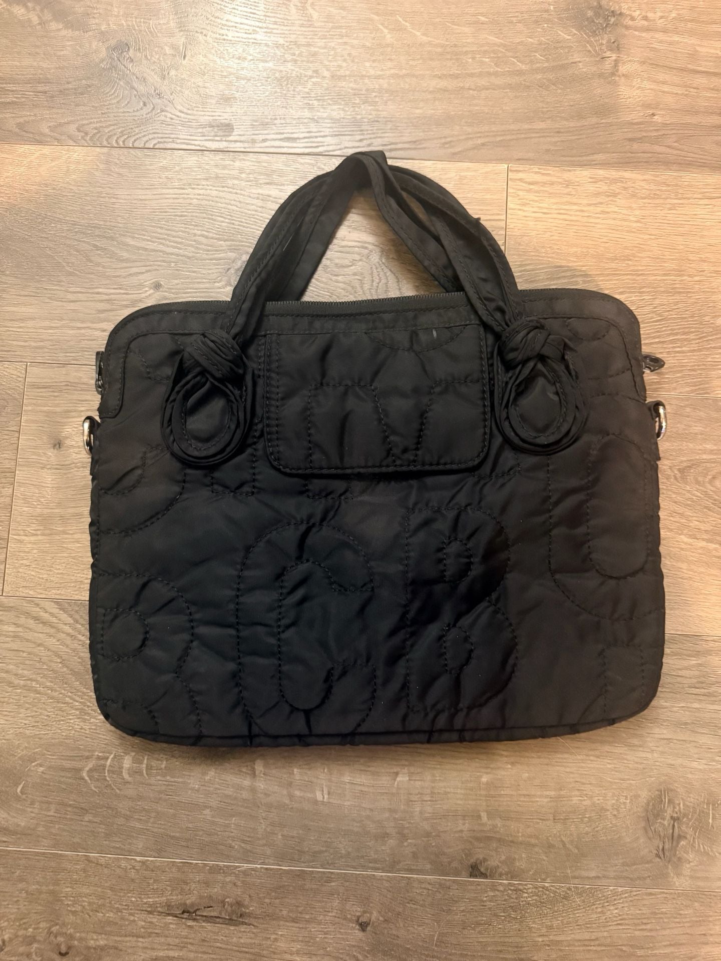 Marc By Marc Jacobs Black Quilted Laptop Bag Workwear 5