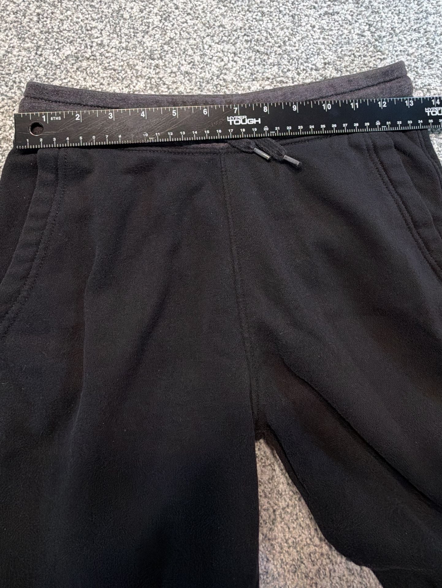 Old Navy Stretch Fleece Jogger Size XL 14-16 Black Drawstring Sweatpants. 7