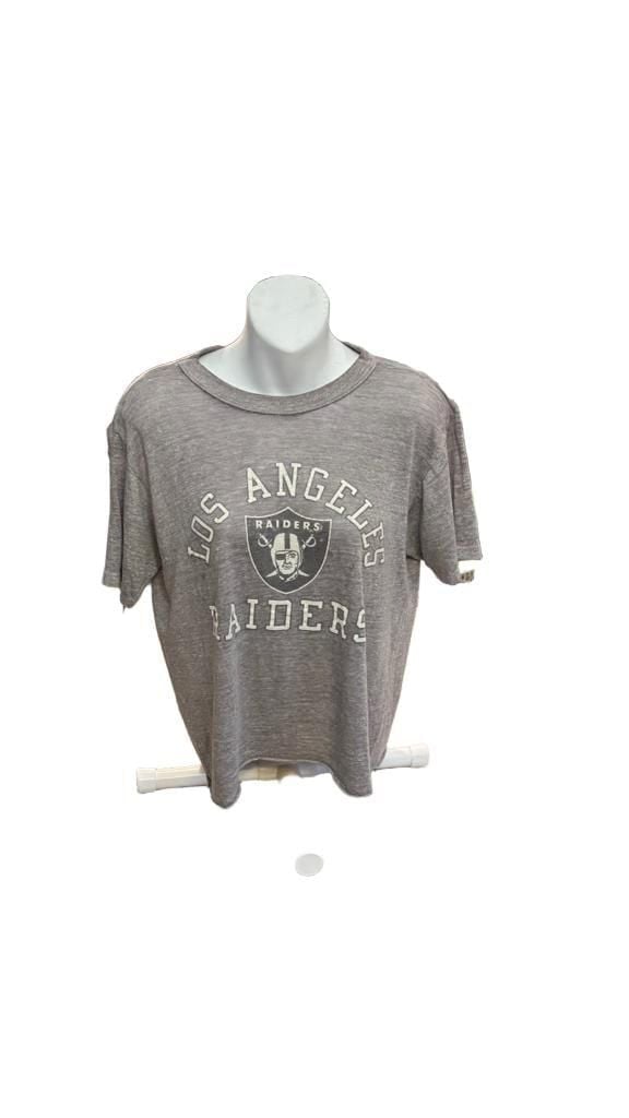 Vintage Rare Champion Los Angeles Raiders T-Shirt Size Large Gray NFL Football Tee made in USA 2