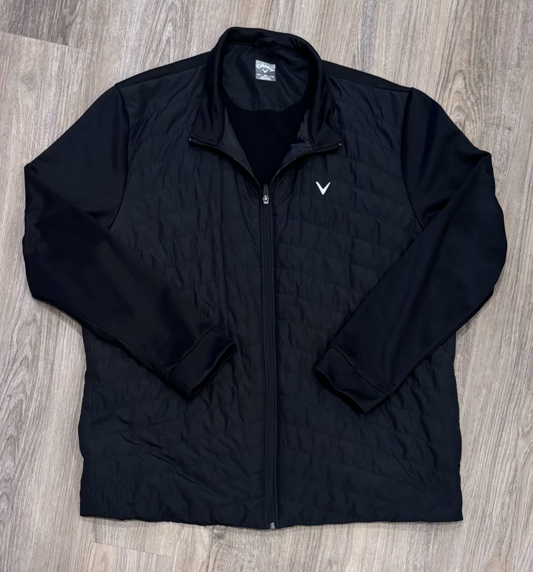Callaway Golf Quilted Men’s Full Zip Jacket Black XXL 2